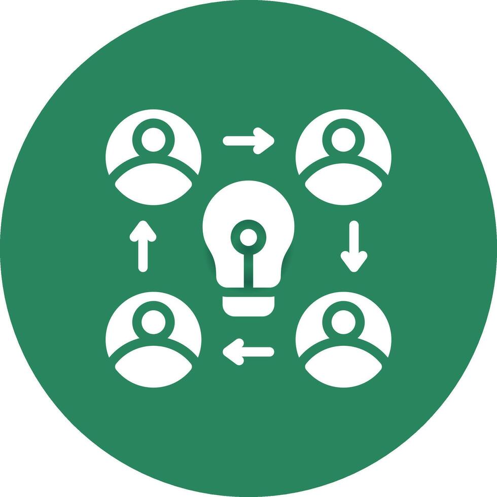 Collaboration Creative Icon Design vector