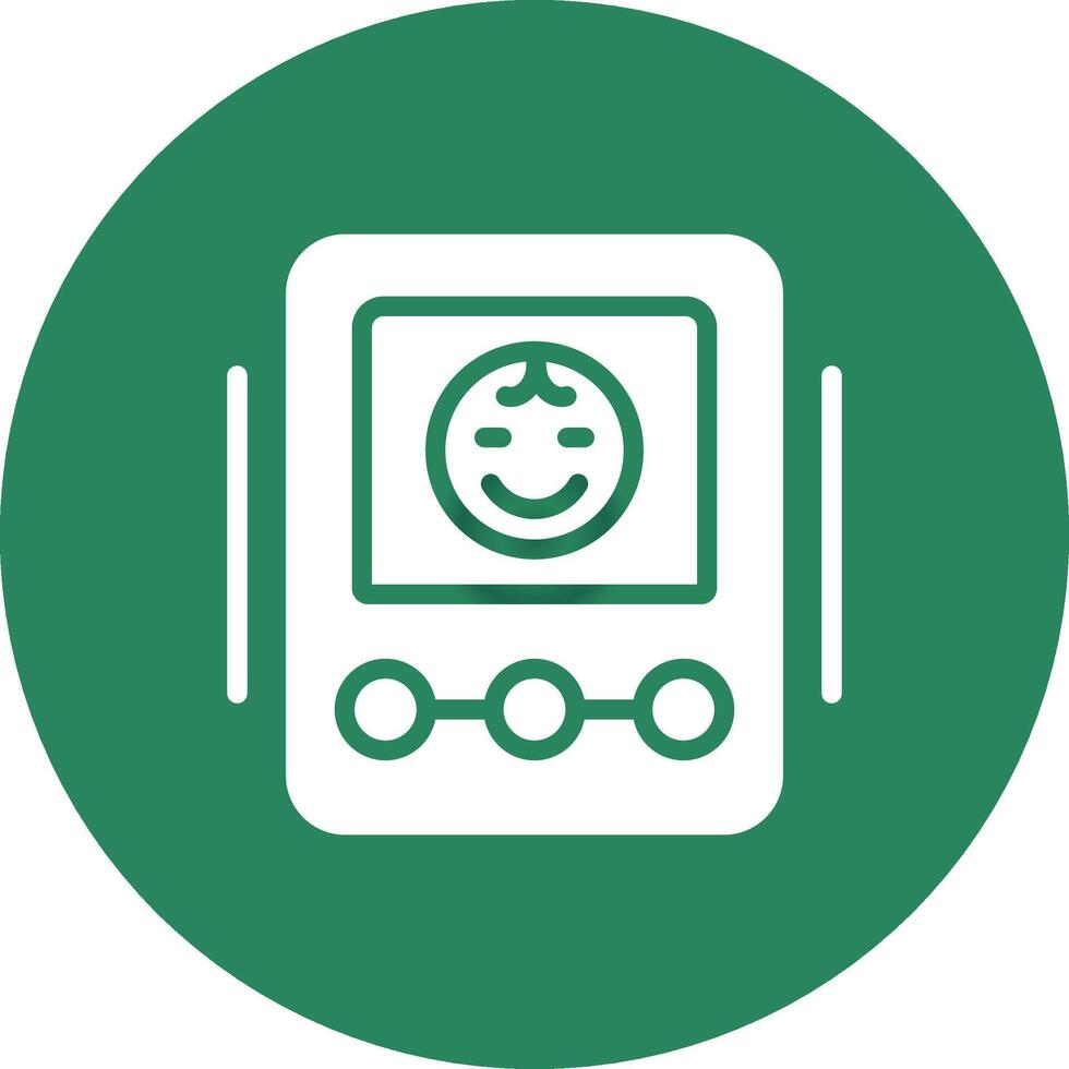 Baby Monitor Creative Icon Design vector