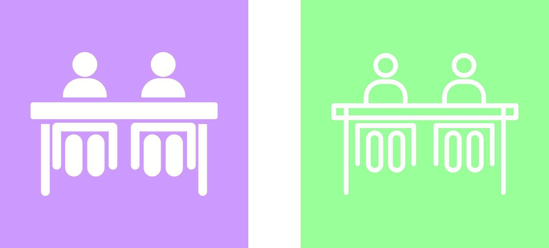 Student Sitting In Classroom Vector Icon