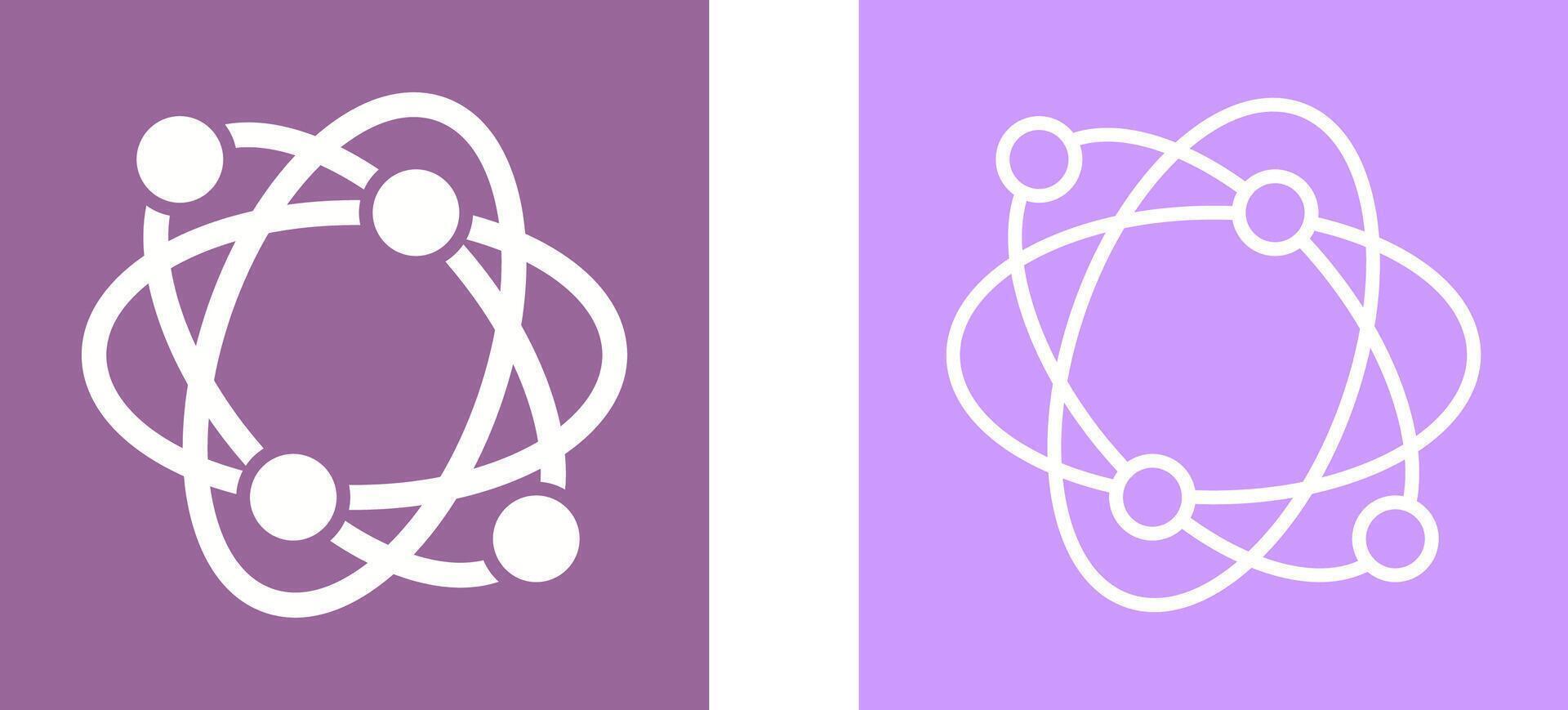 Atomic Structure Vector Icon