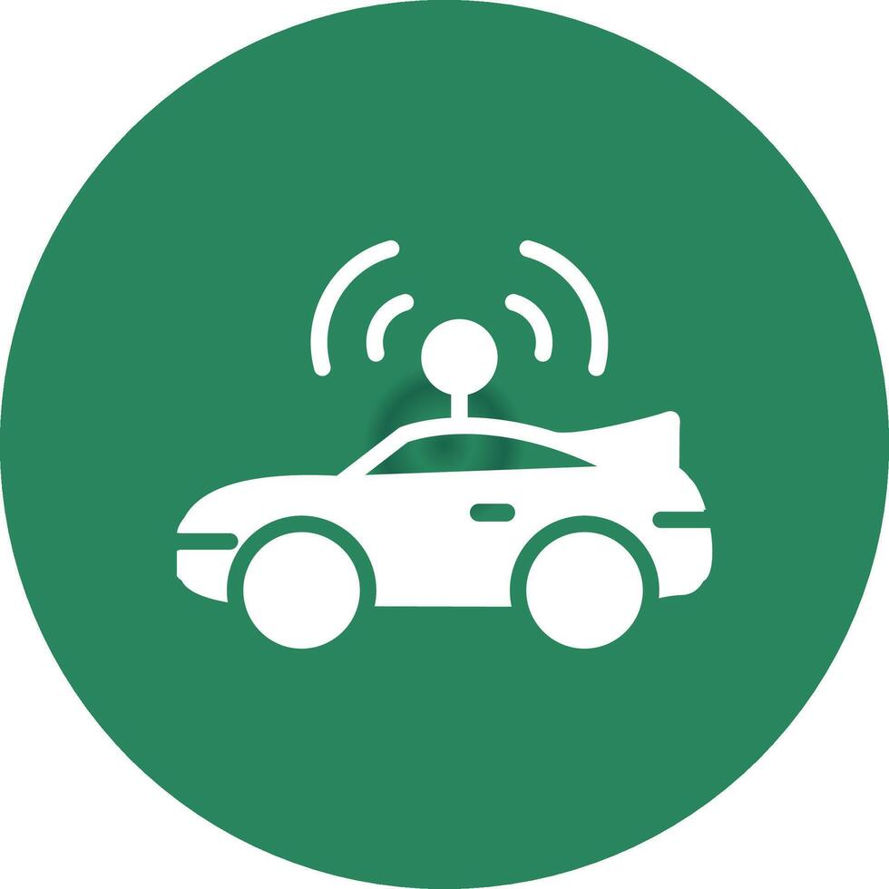 Autonomous Vehicle Creative Icon Design vector