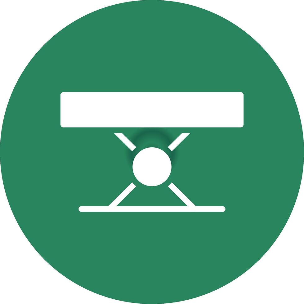 Folding Table Creative Icon Design vector