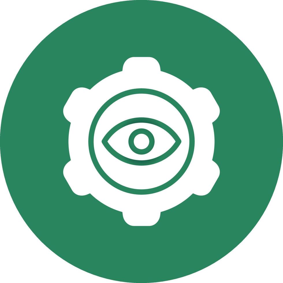 Eye Setting Creative Icon Design vector