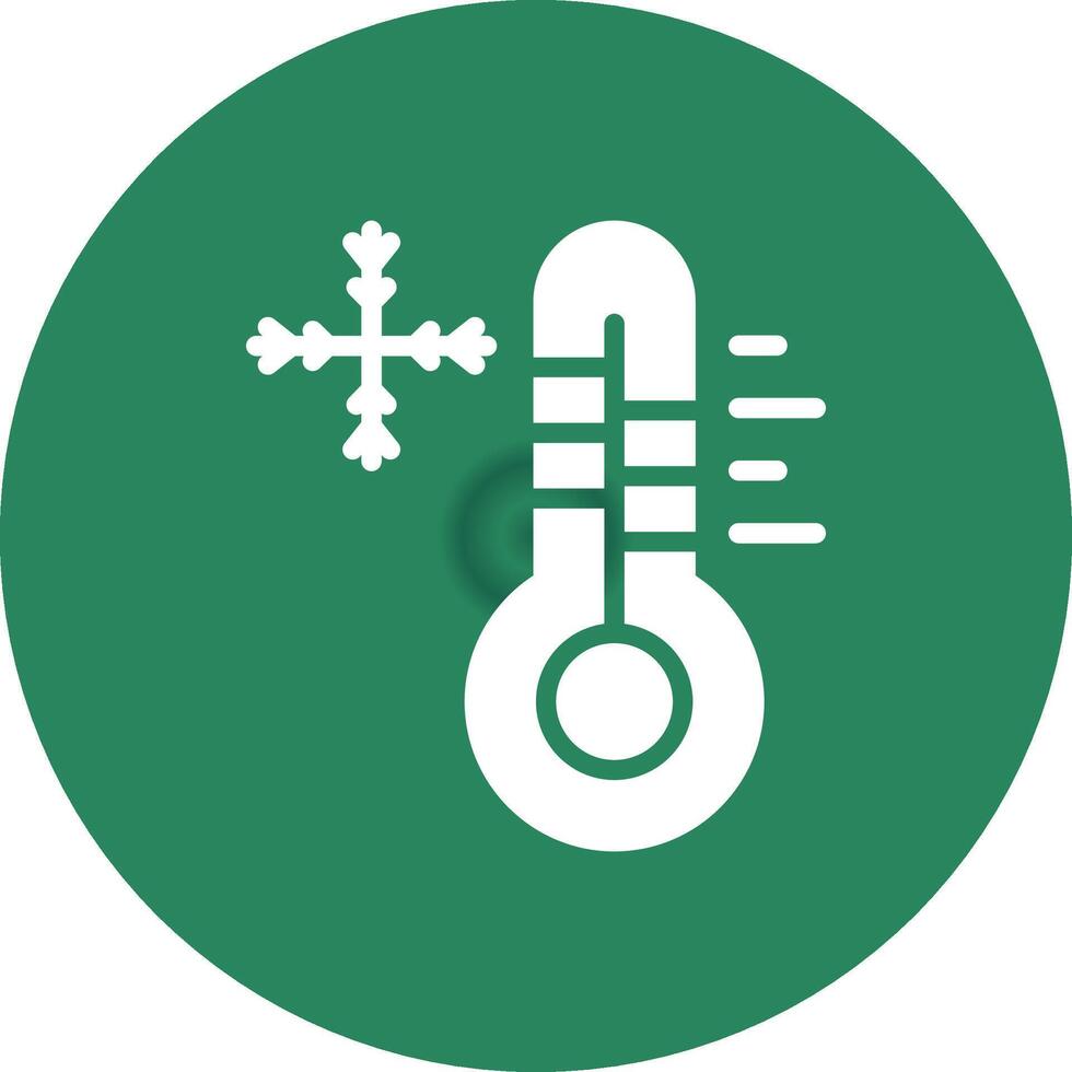 Cold Temperature Creative Icon Design vector