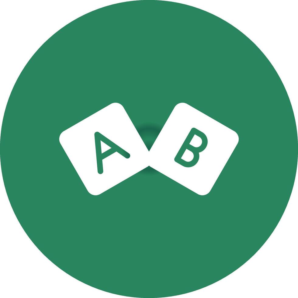 diseño de icono creativo de bloque abc vector