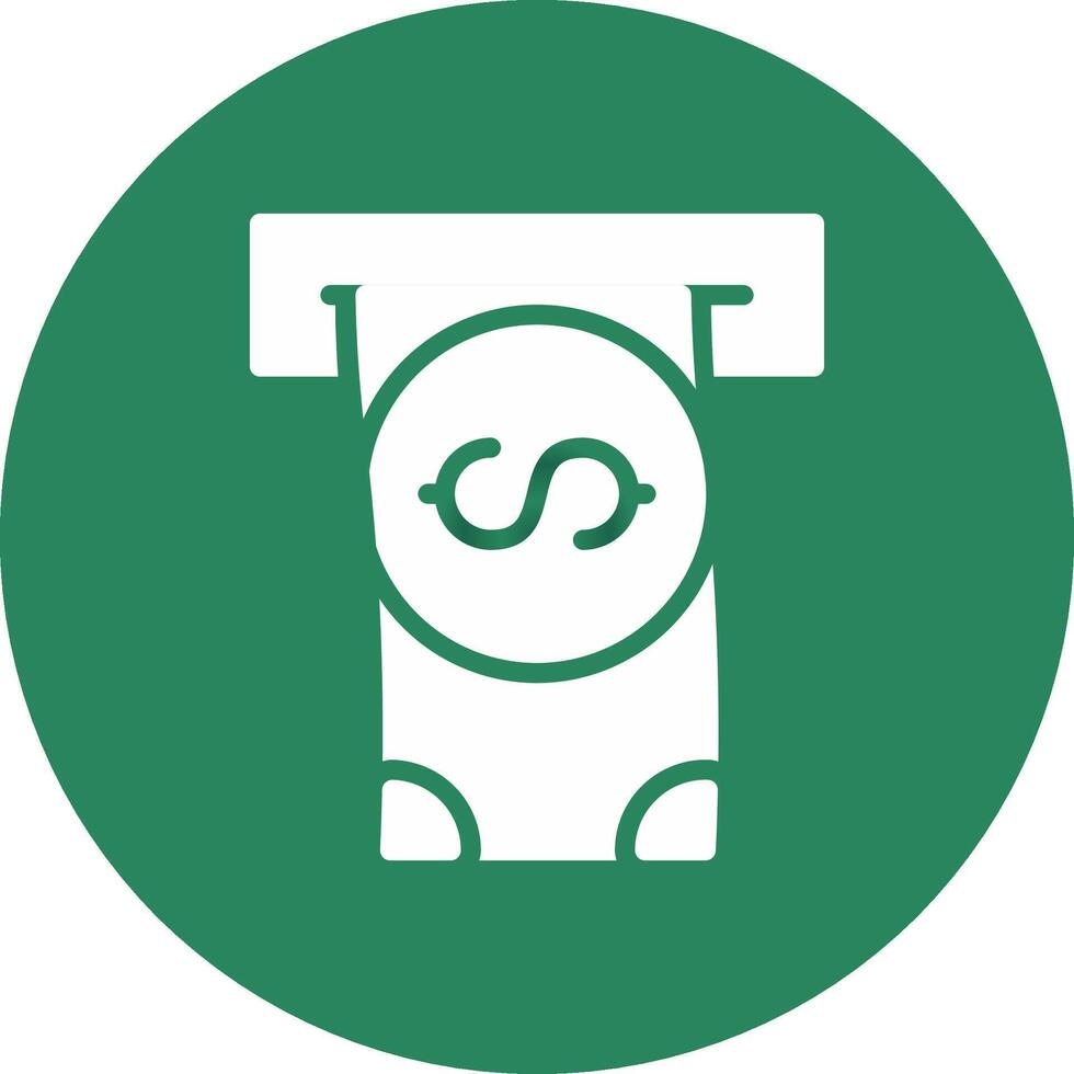 Withdrawal Creative Icon Design vector