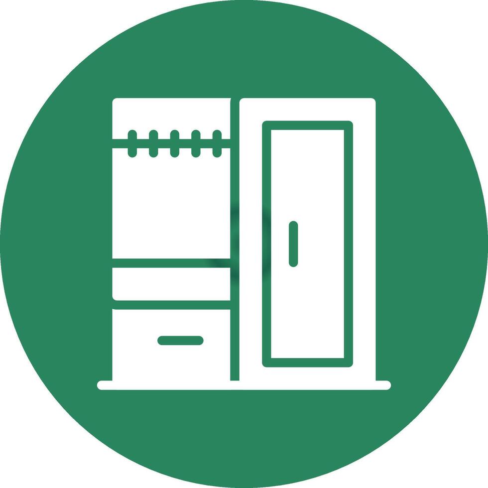 Wardrobe Creative Icon Design vector