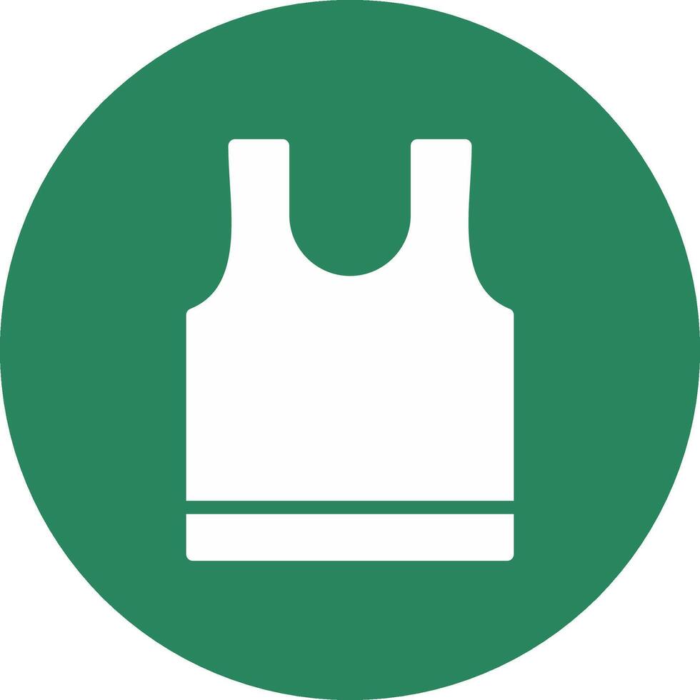 Tank Top Creative Icon Design vector