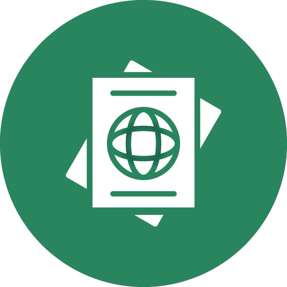 Passport Creative Icon Design vector