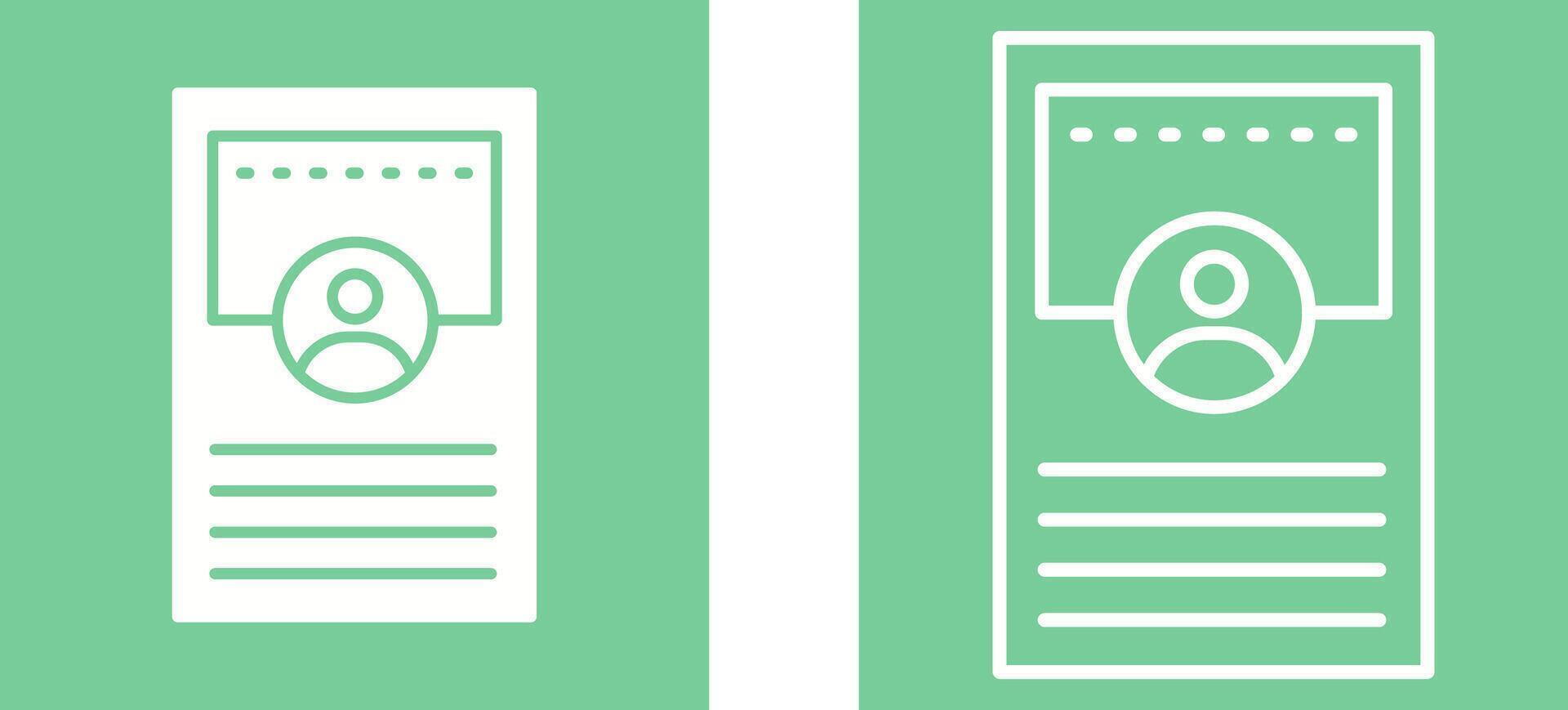 Profile Vector Icon