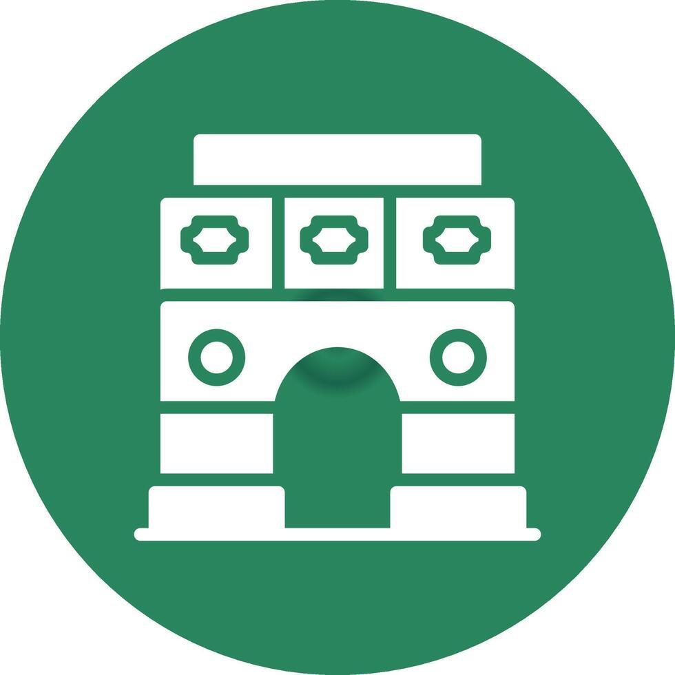 Triumphal Arc Creative Icon Design vector