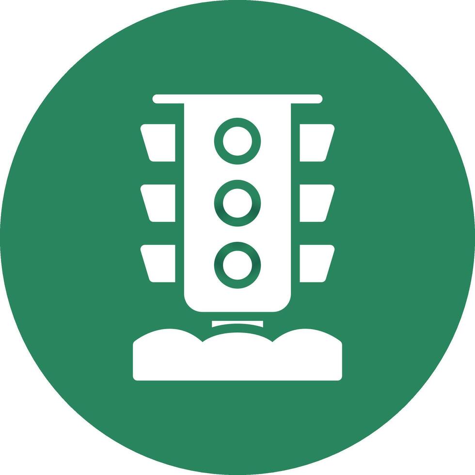 Traffic Light Creative Icon Design vector