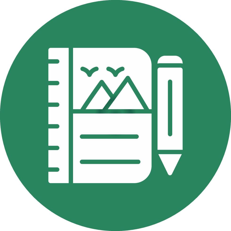 Sketchbook Creative Icon Design vector