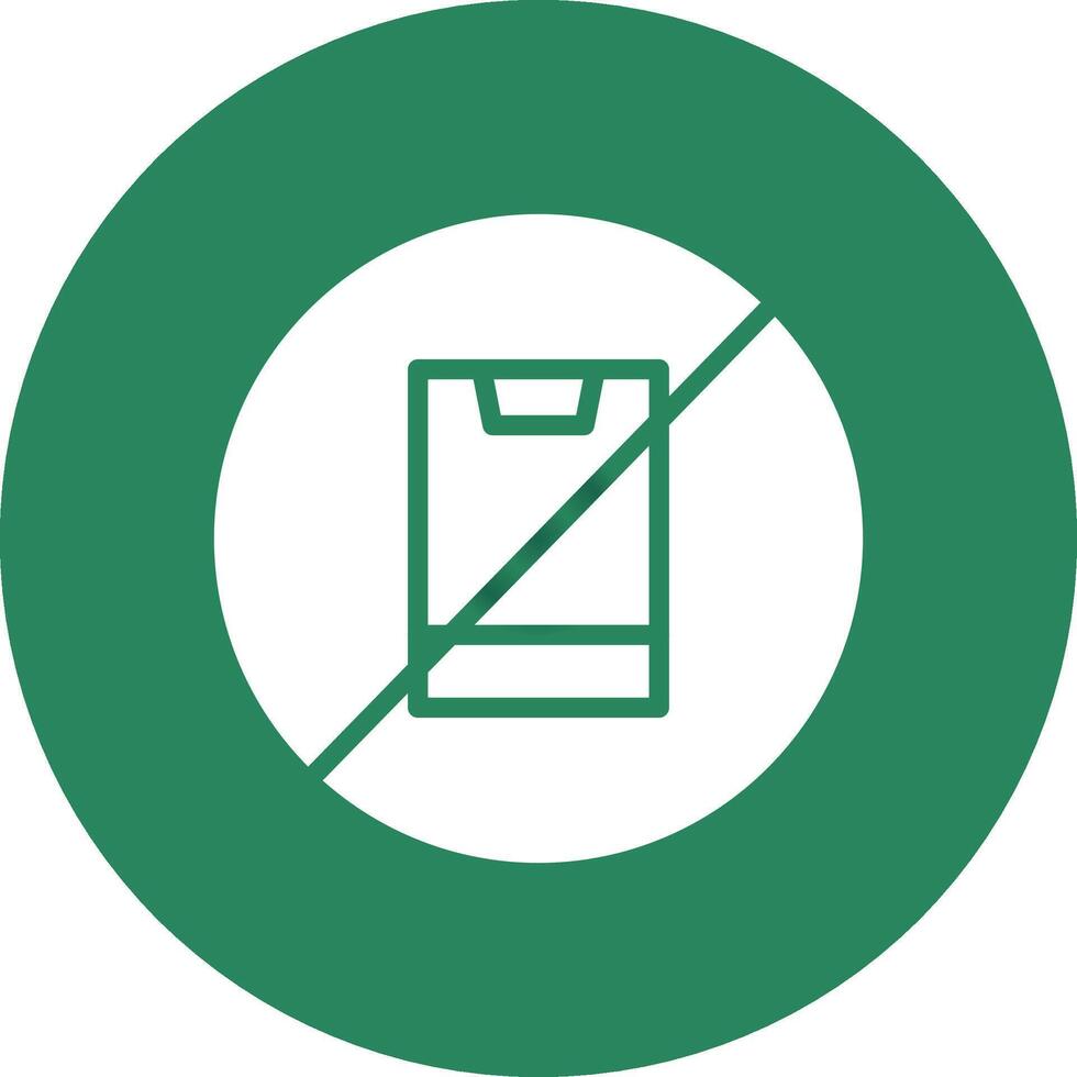 No Phone Creative Icon Design vector