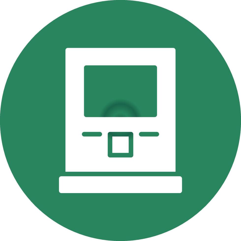 Atm Machine Creative Icon Design vector