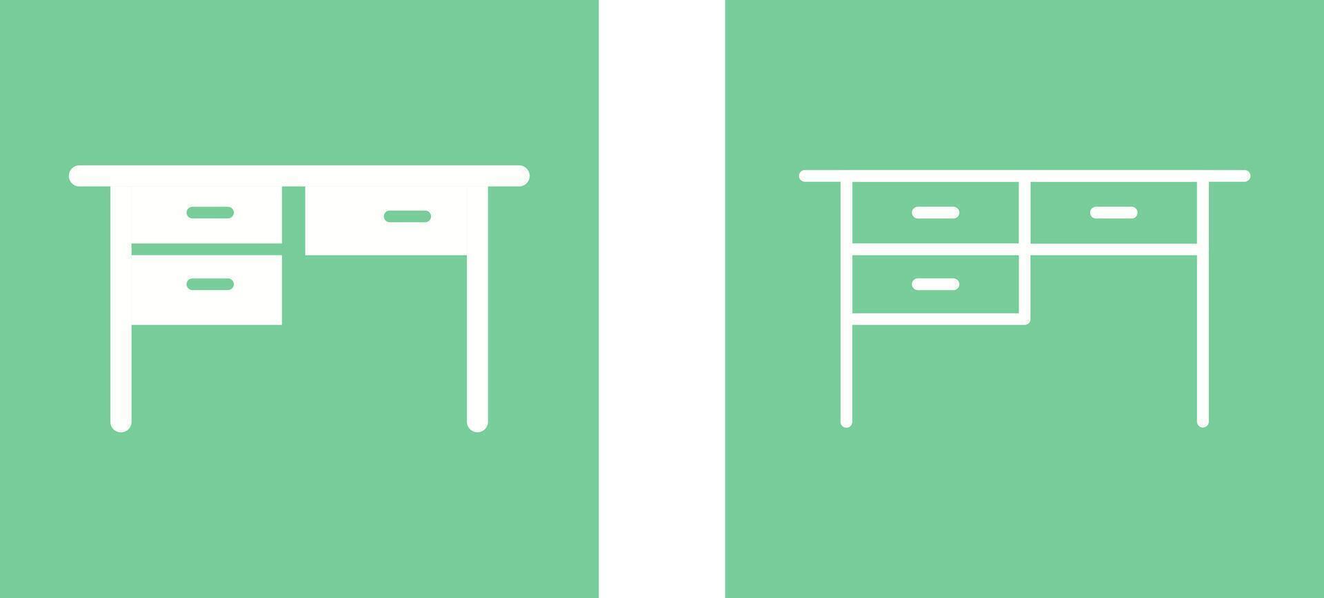 Table with Drawers II Vector Icon