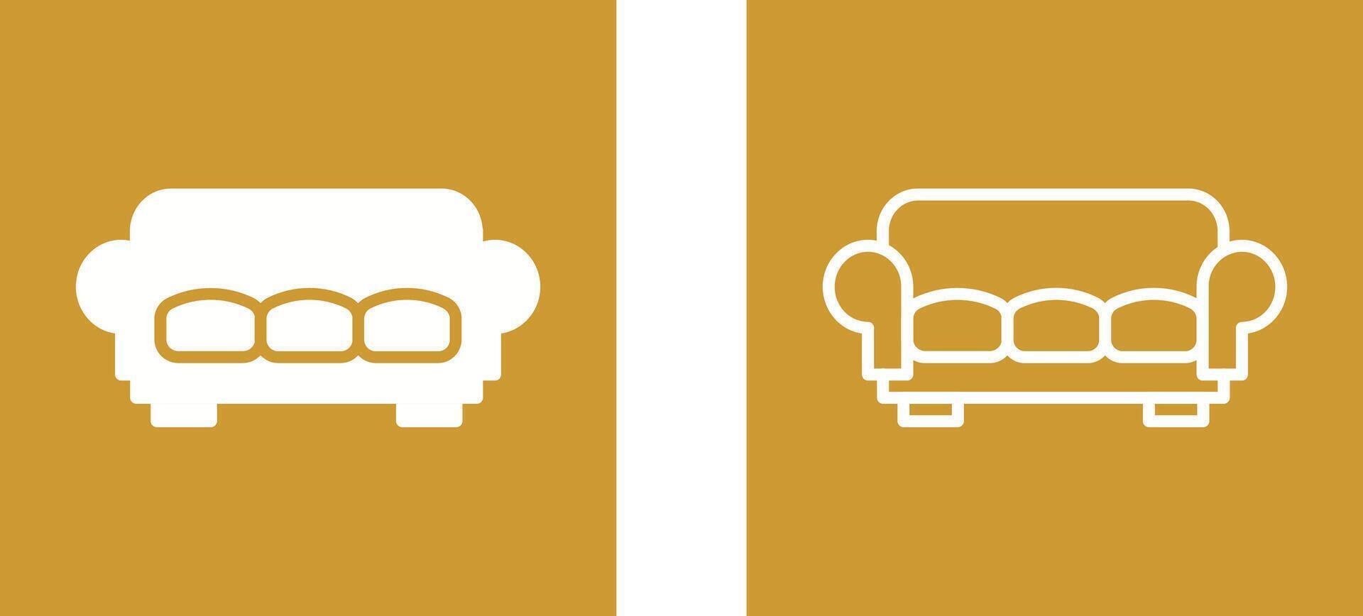 Large Sofa Vector Icon