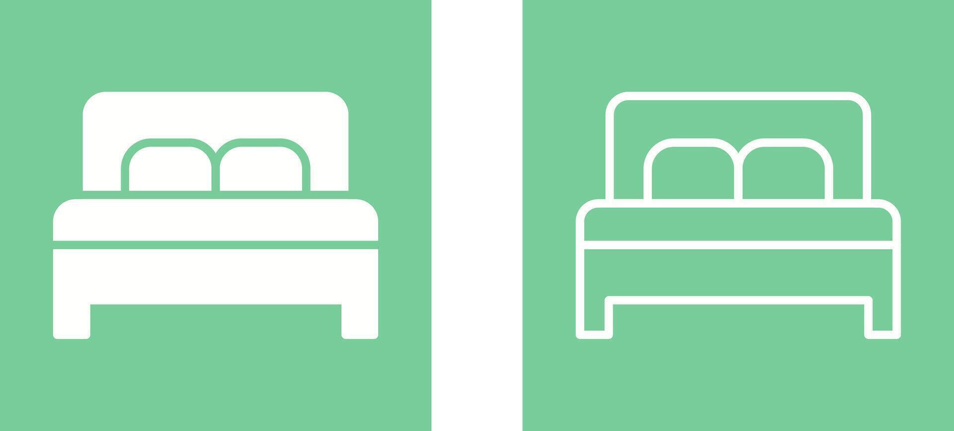 Double Bed II Vector Icon