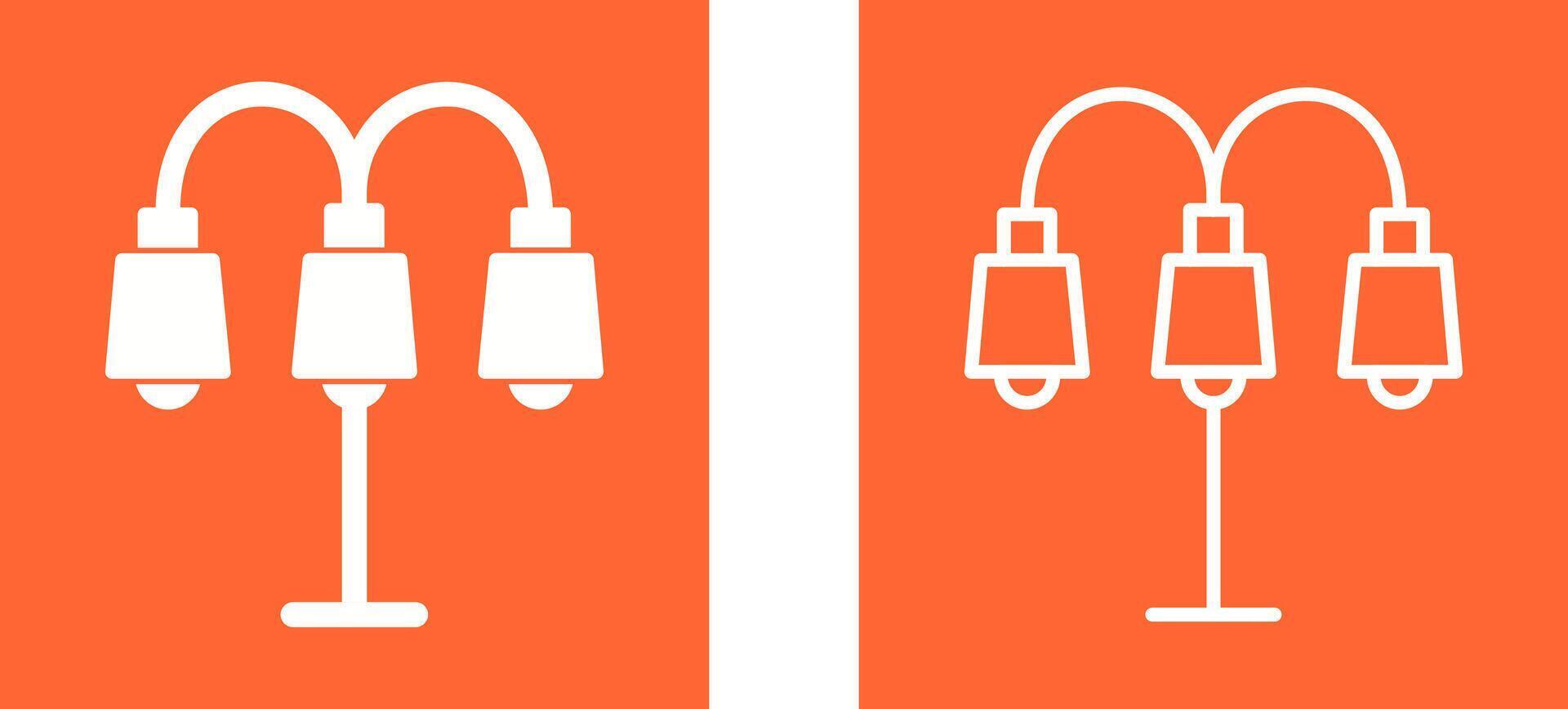 Lamp with stand Vector Icon