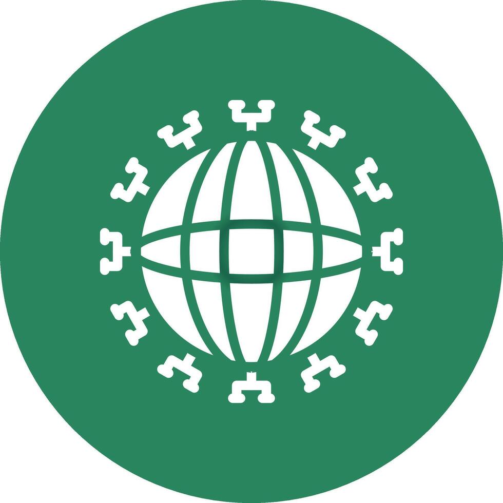 Global Network Creative Icon Design vector