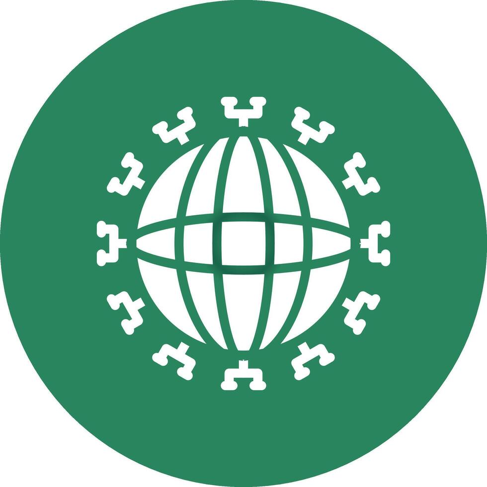 Global Network Creative Icon Design vector