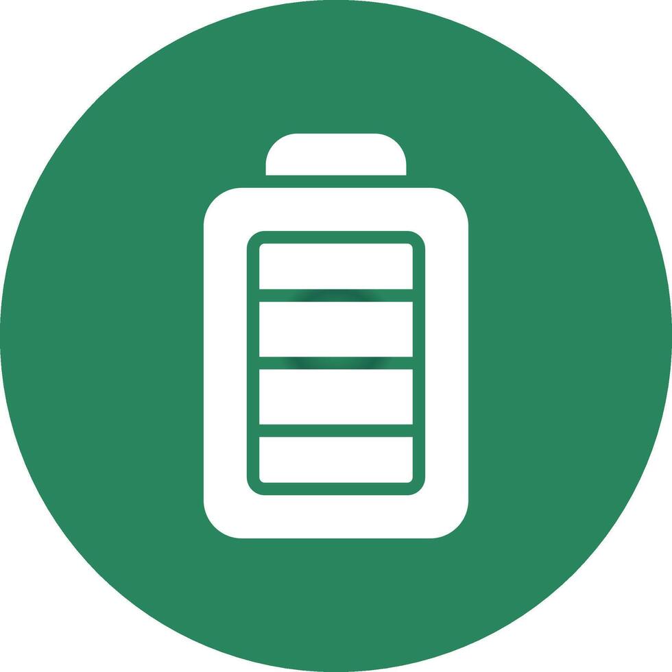 Full Battery Creative Icon Design vector