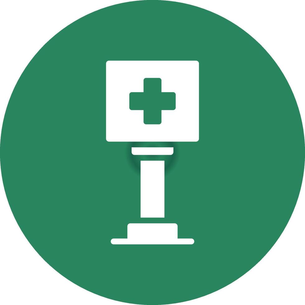 Healthcare Sign Board Creative Icon Design vector