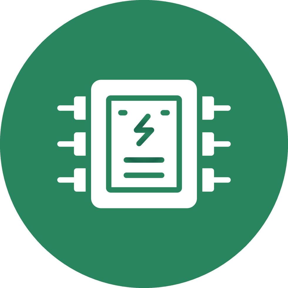 Electrical Panel Creative Icon Design vector