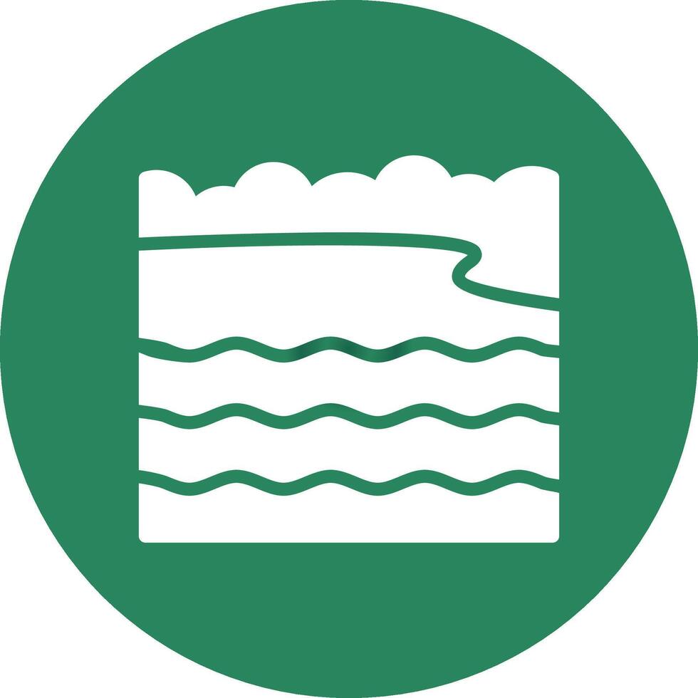 Bay Landscape Creative Icon Design vector
