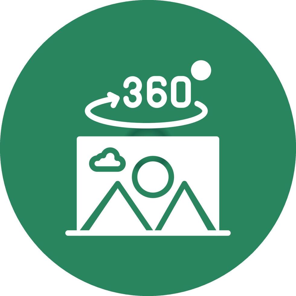 360 Degree Photo Creative Icon Design vector