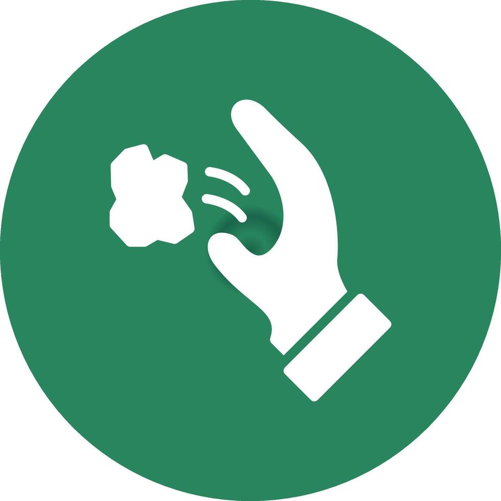 Throwing Trash Creative Icon Design vector