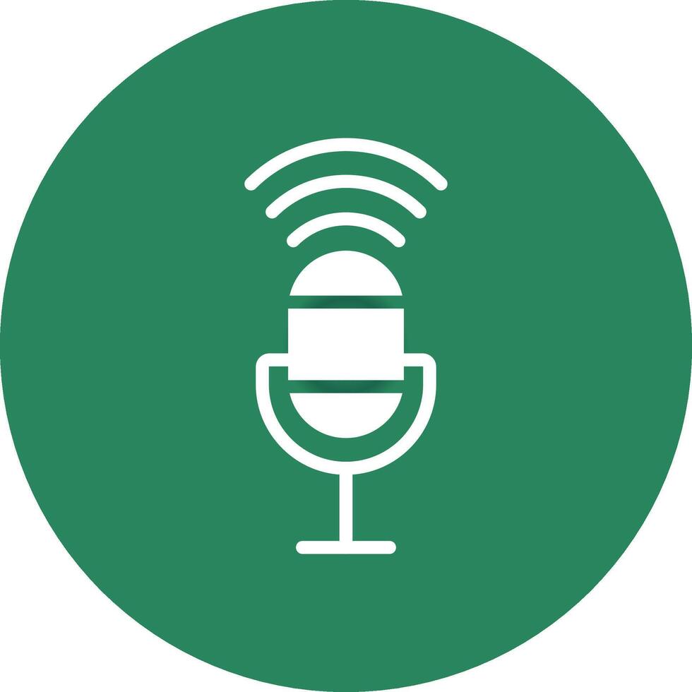 Voice Control Creative Icon Design vector