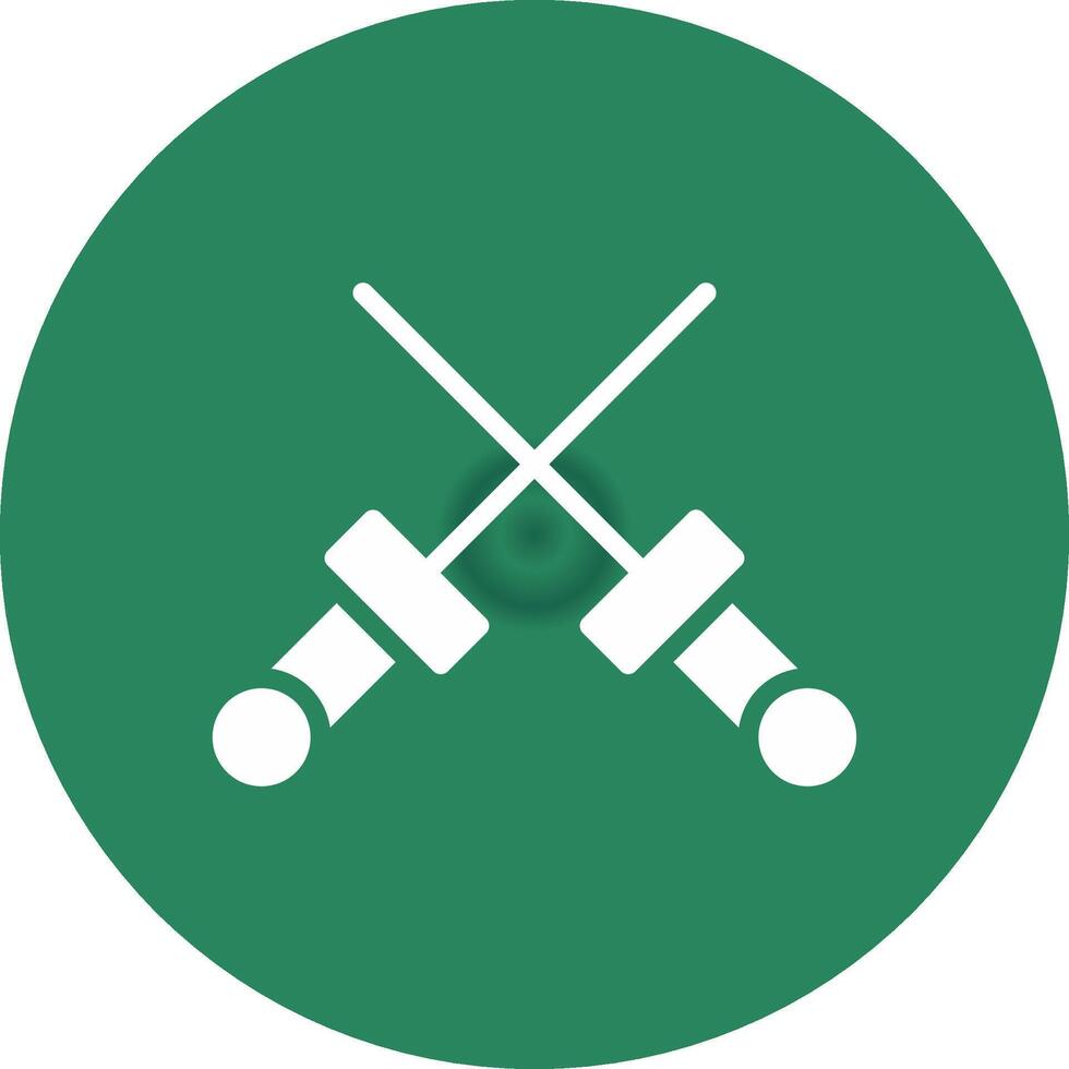 Fencing Creative Icon Design vector