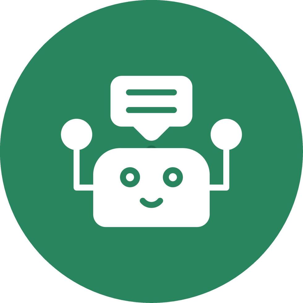 Chatbot Creative Icon Design vector