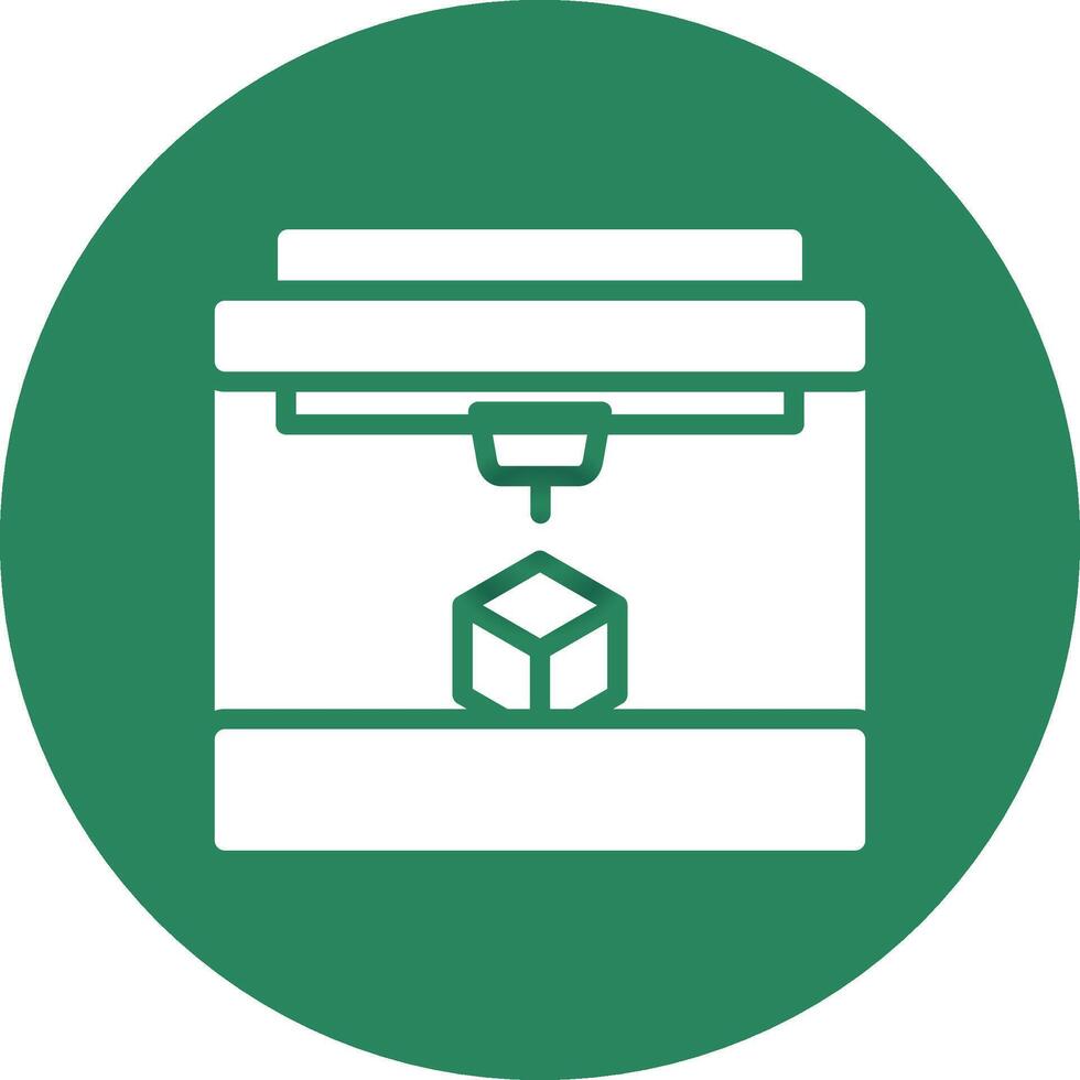 3D Printing Creative Icon Design vector
