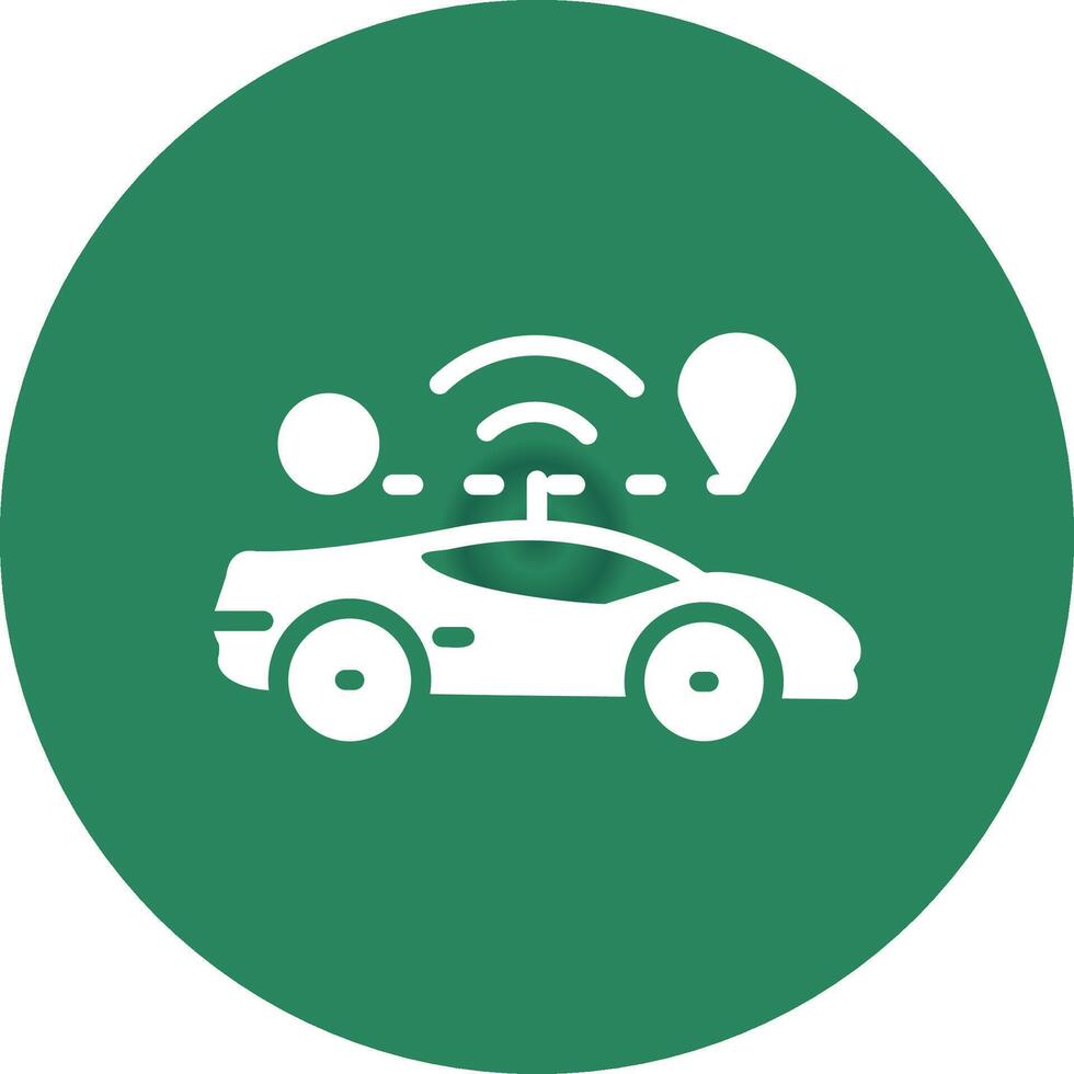 Self Driving Creative Icon Design vector