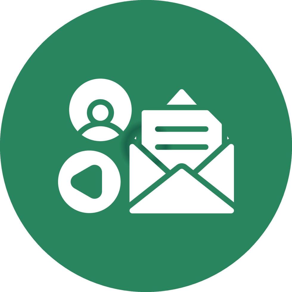 Mail Advertising Creative Icon Design vector