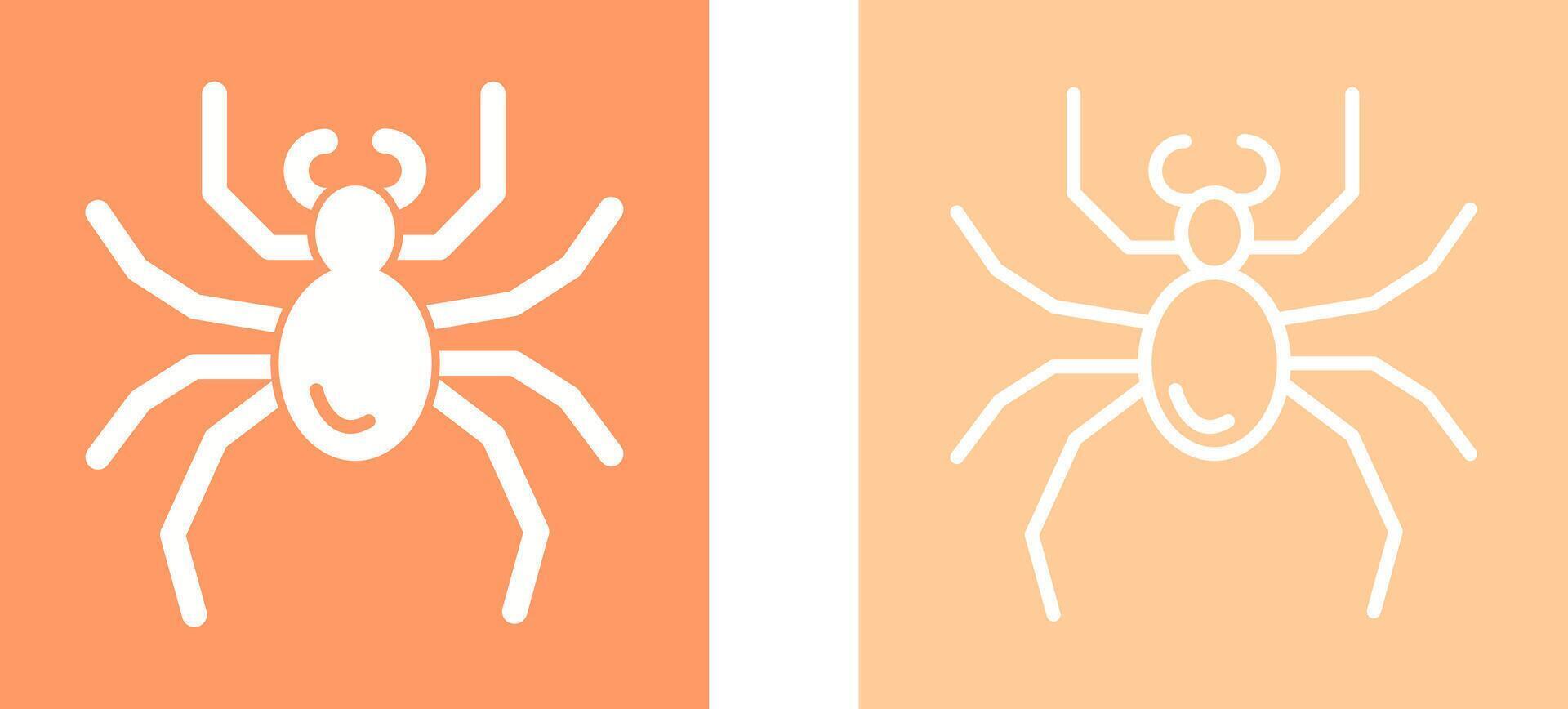 icono de vector de araña