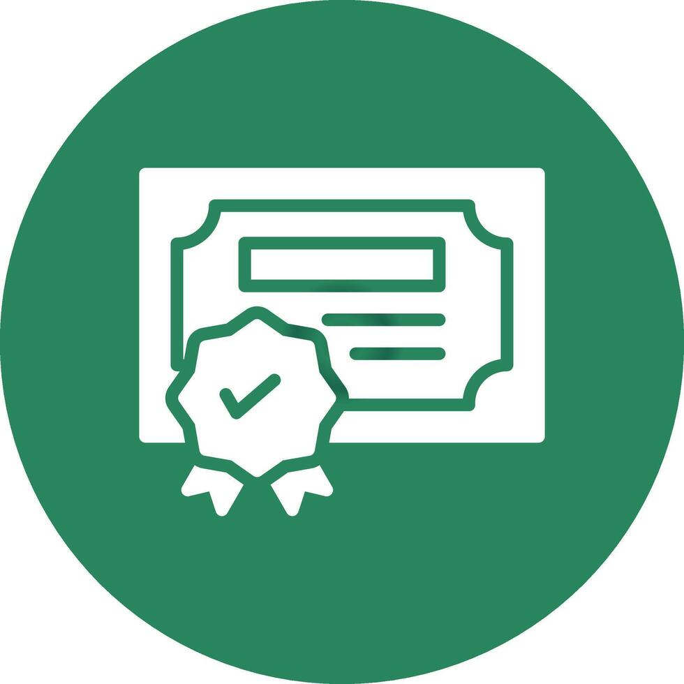 Certification Creative Icon Design vector
