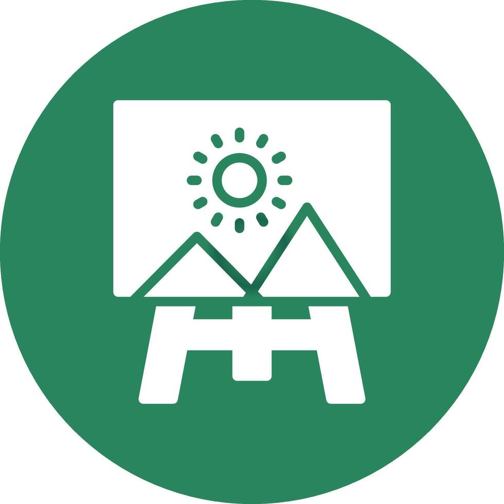 Canvas Creative Icon Design vector