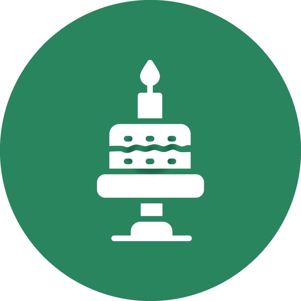 diseño de icono creativo de pastel de cumpleaños vector