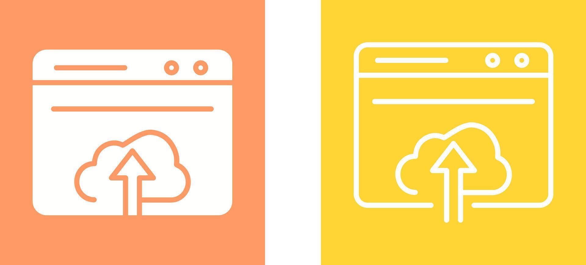 Upload Web Vector Icon