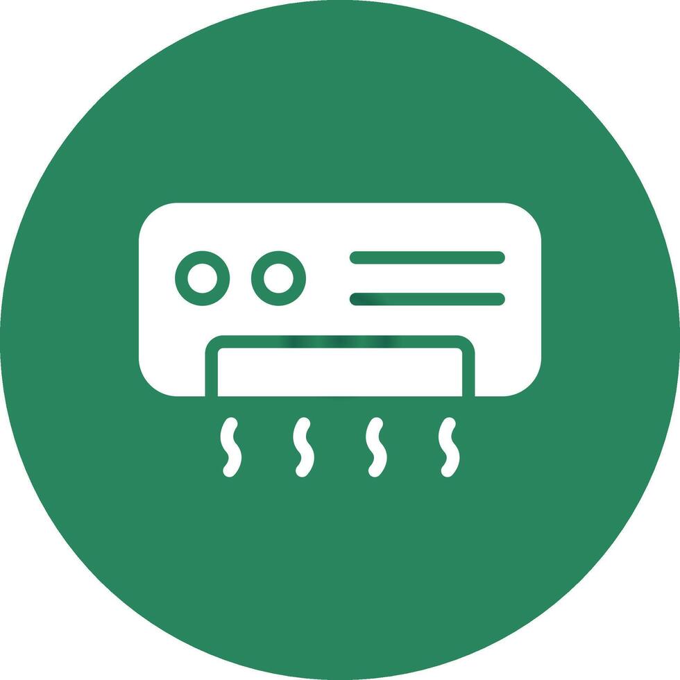 Airconditioner Cleaning Creative Icon Design vector
