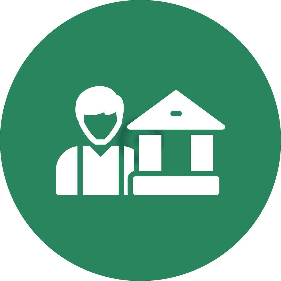 Agent Banking Creative Icon Design vector