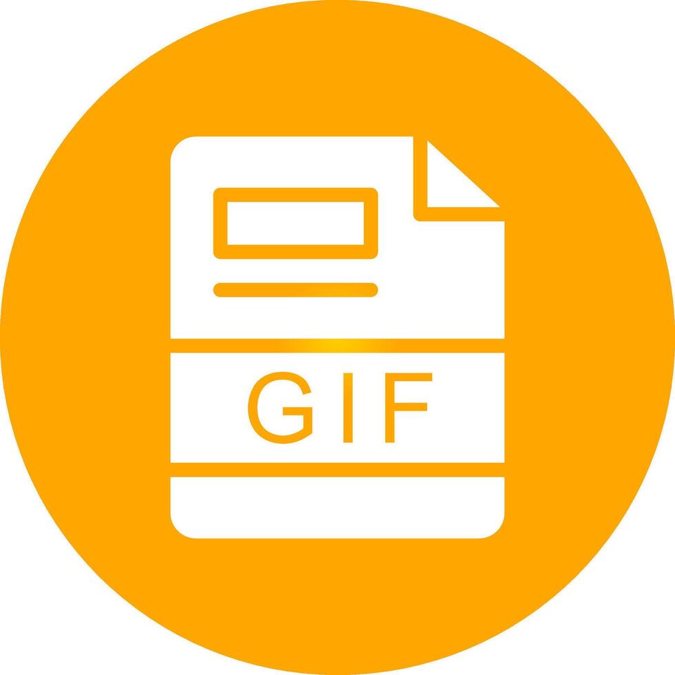 GIF Creative Icon Design vector