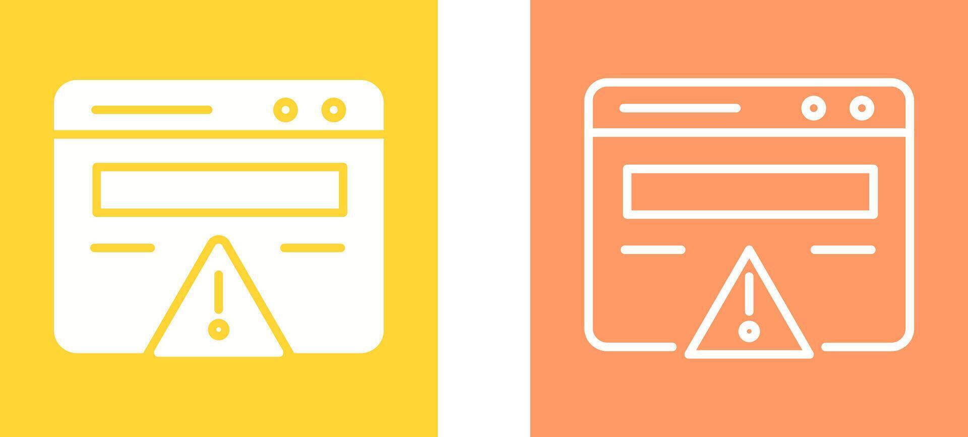 Web Error Vector Icon