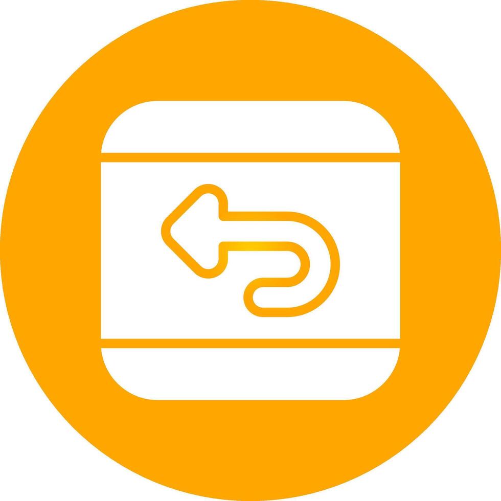 Undo Creative Icon Design vector