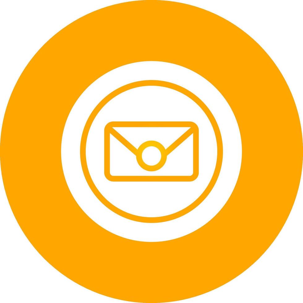 Circle Envelope Creative Icon Design vector