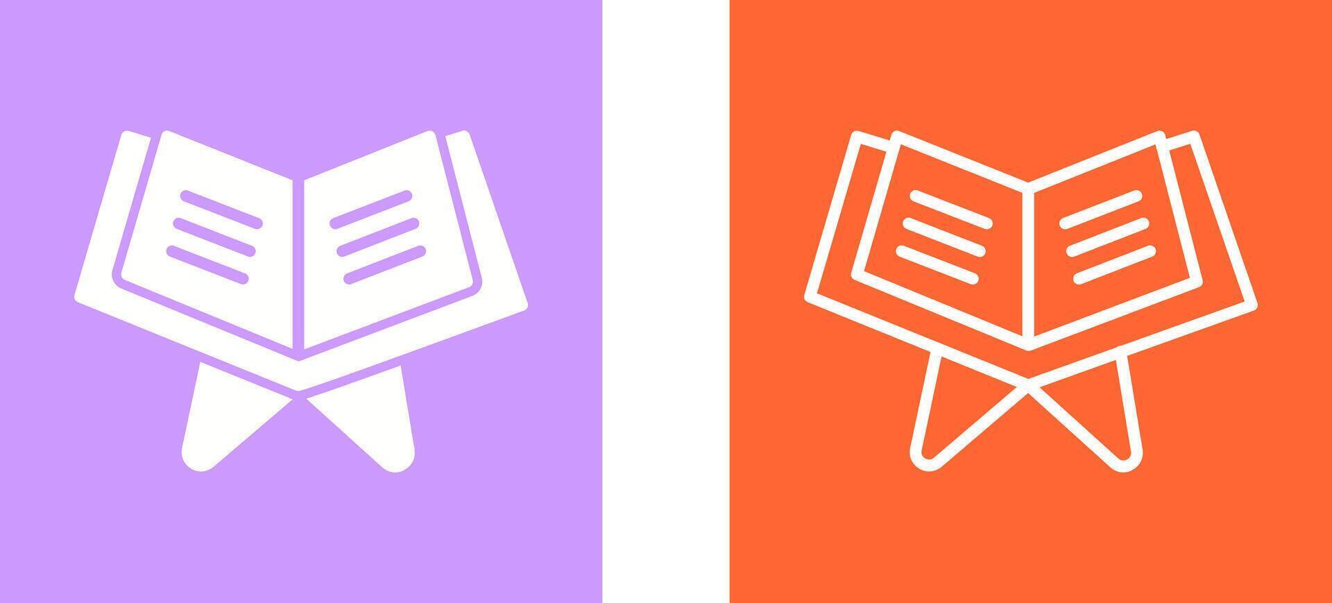 Reading Holy Book Vector Icon