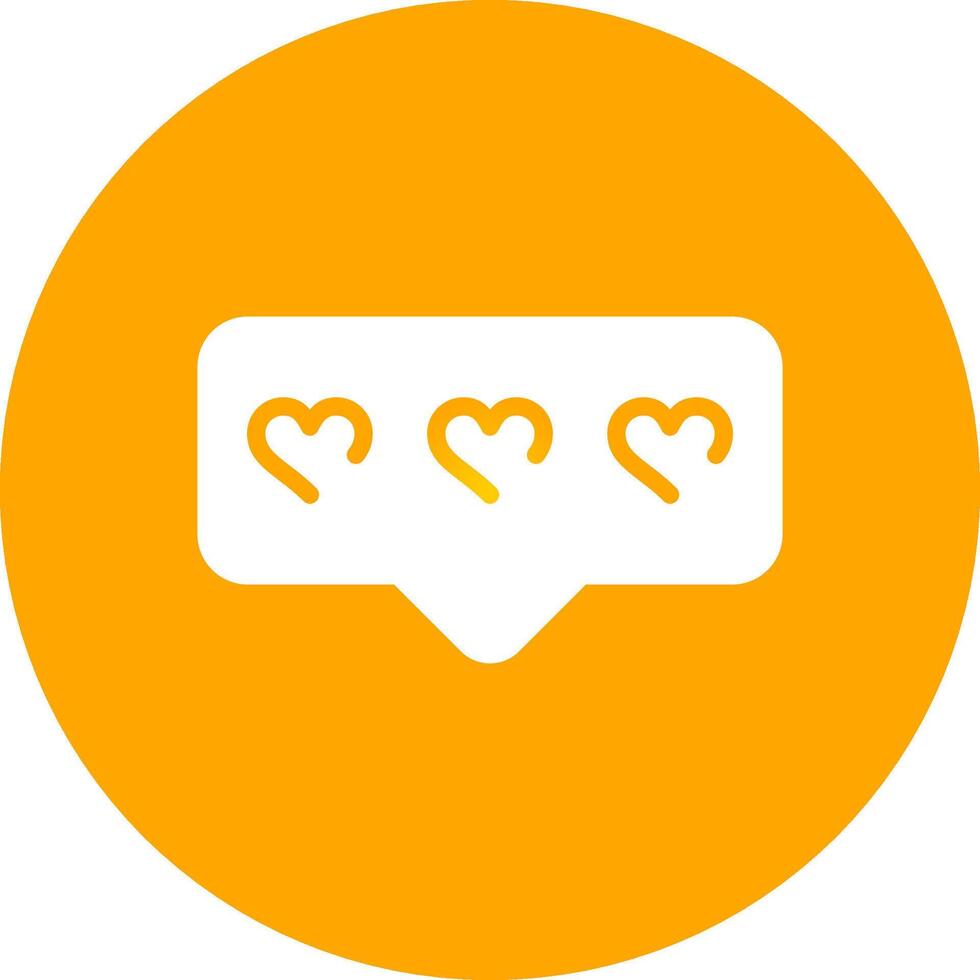Comment Heart Creative Icon Design vector